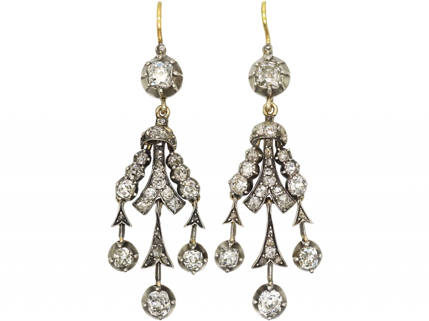 Regency Diamond Drop Earrings 3 Regency Diamond Drop Earrings
