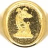18ct Gold Signet Ring With Engraved Dog By Charles Green & Sons -Antique Jewellery Company 00fc955b dsc07908 scaled 1