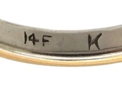 Retro 22ct Gold & Platinum Wedding Ring 12 Retro 22ct Gold & Platinum Wedding Ring -Antique Jewellery Company 01454df0 dsc04410 scaled 1