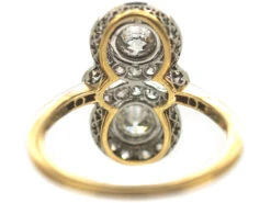 Edwardian 18ct Gold & Platinum Double Cluster Diamond Ring 11 Edwardian 18ct Gold & Platinum Double Cluster Diamond Ring -Antique Jewellery Company 02f18d74 dsc03287 scaled 1