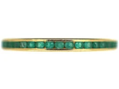 18ct Gold & Emerald Eternity Ring