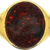 Victorian 18ct Gold Signet Ring Set With A Bloodstone With Dolphin Intaglio 1 Victorian 18ct Gold Signet Ring Set With A Bloodstone With Dolphin Intaglio -Antique Jewellery Company 043f78f0 dsc00681 scaled 1