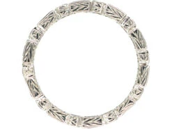 18ct White Gold Pink Sapphire & Diamond Eternity Ring 8 18ct White Gold Pink Sapphire & Diamond Eternity Ring -Antique Jewellery Company 04f1ae67 dsc07398 scaled 1