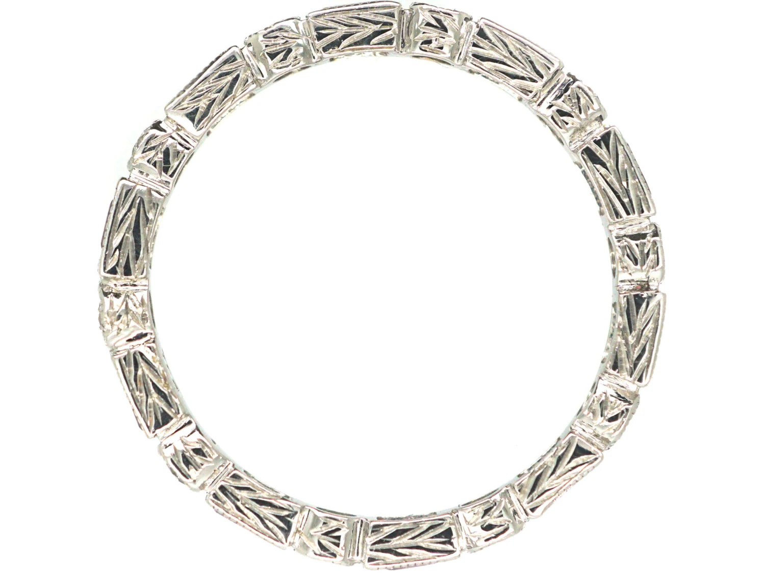 18ct White Gold Pink Sapphire & Diamond Eternity Ring 5 18ct White Gold Pink Sapphire & Diamond Eternity Ring - Image 3