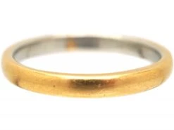 Retro 22ct Gold & Platinum Wedding Ring 13 Retro 22ct Gold & Platinum Wedding Ring -Antique Jewellery Company 0506ba1e dsc04388 scaled 1