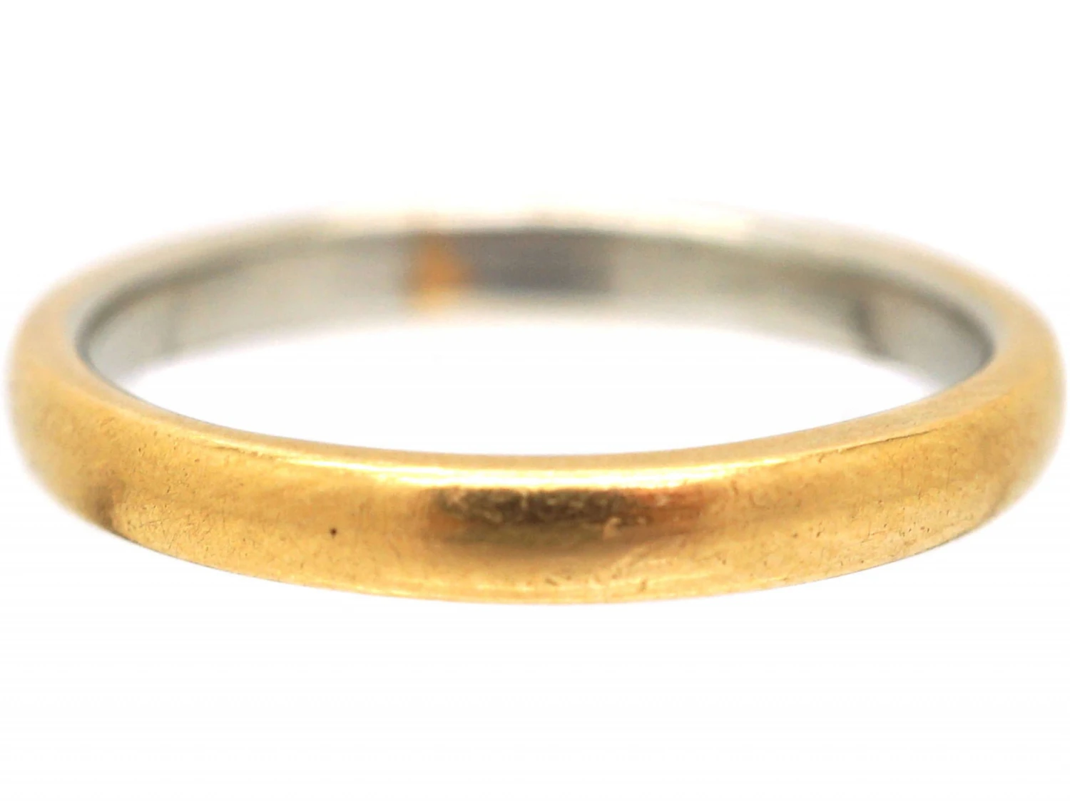 Retro 22ct Gold & Platinum Wedding Ring 8 Retro 22ct Gold & Platinum Wedding Ring - Image 6