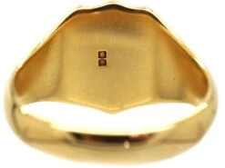 18ct Gold Signet Ring With Shield Motif By Charles Green & Co -Antique Jewellery Company 060f66b4 dsc02055 scaled 1