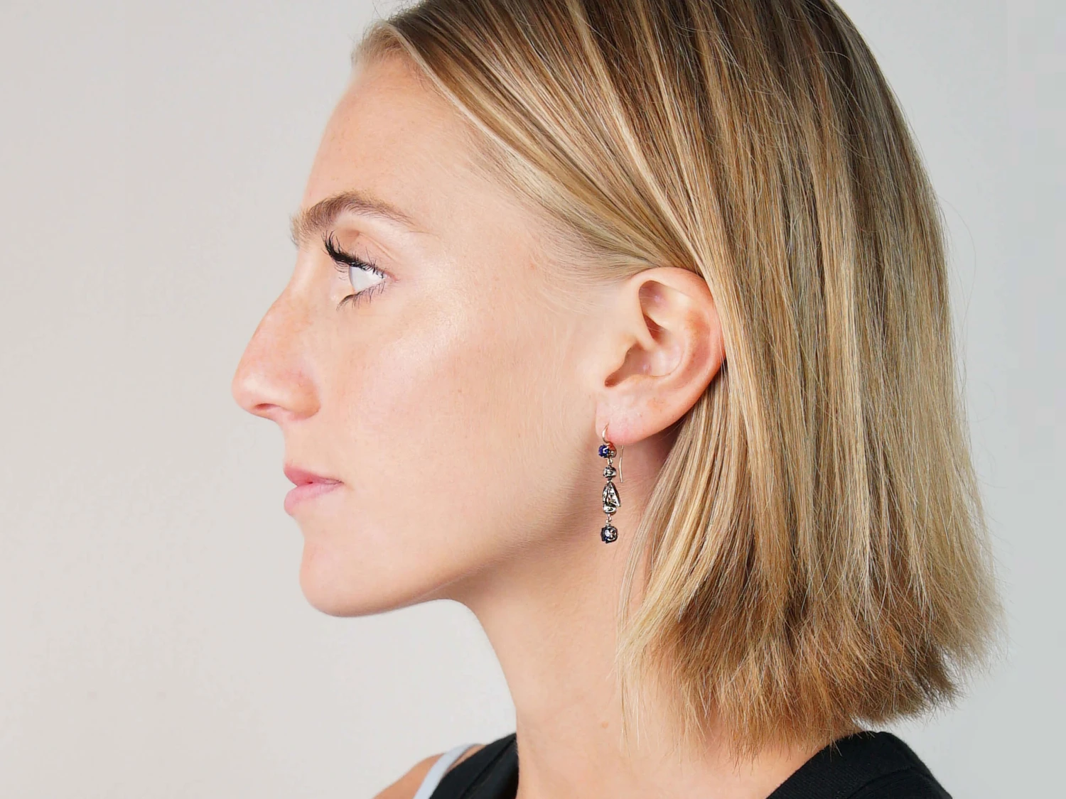 Edwardian Sapphire & Diamond Drop Earrings 6 Edwardian Sapphire & Diamond Drop Earrings - Image 4