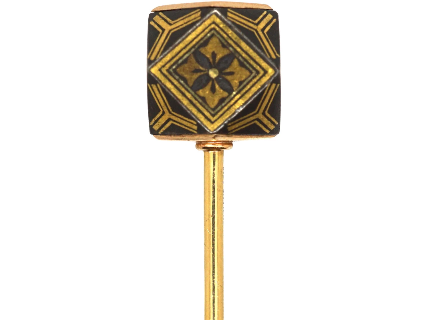 Victorian Damascene Tie Pin 5 Victorian Damascene Tie Pin - Image 3