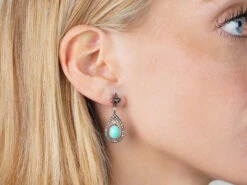 Edwardian Turquoise & Rose Diamond Drop Earrings 11 Edwardian Turquoise & Rose Diamond Drop Earrings -Antique Jewellery Company 0893c101 nsf06114 scaled 1