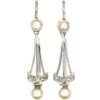 Edwardian 18ct White Gold Natural Split Pearl & Rose Diamond Drop Earrings 1 Edwardian 18ct White Gold Natural Split Pearl & Rose Diamond Drop Earrings -Antique Jewellery Company 0a87ee23 dsc04229 scaled 1