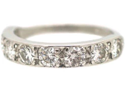 18ct White Gold Half Eternity Diamond Ring 15 18ct White Gold Half Eternity Diamond Ring -Antique Jewellery Company 0b7c7fba dsc04551 scaled 1