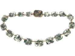Georgian Gold & Moss Agate Necklace