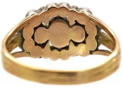 Georgian 15ct Gold OldMine Cut Triple Diamond Cluster Ring -Antique Jewellery Company 0d0d623f dsc09564 scaled 1