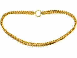 Victorian 15ct Gold Collar Necklace With Star Motif