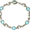 Edwardian 15ct Gold & Platinum, Aquamarine & Diamond Bracelet 2 Edwardian 15ct Gold & Platinum, Aquamarine & Diamond Bracelet -Antique Jewellery Company 0d80ae46 dsc06211 scaled 1