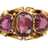 Victorian 15ct Gold Ring Set With Two Heart Shaped Almandine Garnets -Antique Jewellery Company 0e3b2e60 dsc09701