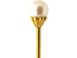 Edwardian 18ct Gold Tie Pin Set With A Natural Pearl 5 Edwardian 18ct Gold Tie Pin Set With A Natural Pearl -Antique Jewellery Company 0feb578f dsc04025 scaled 1