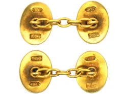 Victorian 18ct Gold Oval Cufflinks Set With A Sapphire, Ruby & Diamonds 7 Victorian 18ct Gold Oval Cufflinks Set With A Sapphire, Ruby & Diamonds -Antique Jewellery Company 103b09f8 dsc01579 scaled 1