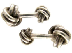 Tiffany & Co. Silver Knot Cufflinks