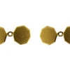18ct Gold Octagonal Cufflinks 1 18ct Gold Octagonal Cufflinks -Antique Jewellery Company 107a