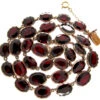 Georgian Flat Cut Garnet Necklace