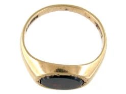 Oval Bloodstone Signet Ring -Antique Jewellery Company 109e