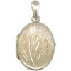 Silver Oval Locket With Leaf Design -Antique Jewellery Company 10a522bb dsc08522 scaled 1