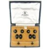 18ct Gold & Black Enamel & Pearl Art Deco Cufflinks, Buttons & Studs In Original Case 1 18ct Gold & Black Enamel & Pearl Art Deco Cufflinks, Buttons & Studs In Original Case -Antique Jewellery Company 112d 1024x768 1