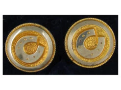 Victorian Silver Gilt Studs In Original Case -Antique Jewellery Company 113b 1