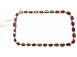 Georgian Flat Cut Garnet Necklace 8 Georgian Flat Cut Garnet Necklace -Antique Jewellery Company 115b 1