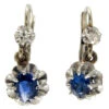 Sapphire & Diamond Edwardian Drop Small Earrings -Antique Jewellery Company 11b1325178929 623