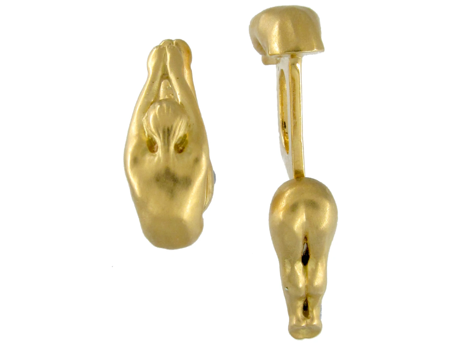 Gold Diver Cufflinks 3 Gold Diver Cufflinks