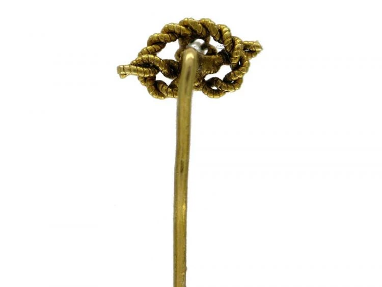 18ct Gold Lovers’ Knot Tie Pin 4 18ct Gold Lovers’ Knot Tie Pin - Image 2