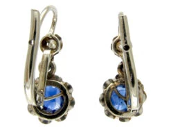 Sapphire & Diamond Edwardian Drop Small Earrings 7 Sapphire & Diamond Edwardian Drop Small Earrings -Antique Jewellery Company 11c1325178930 282