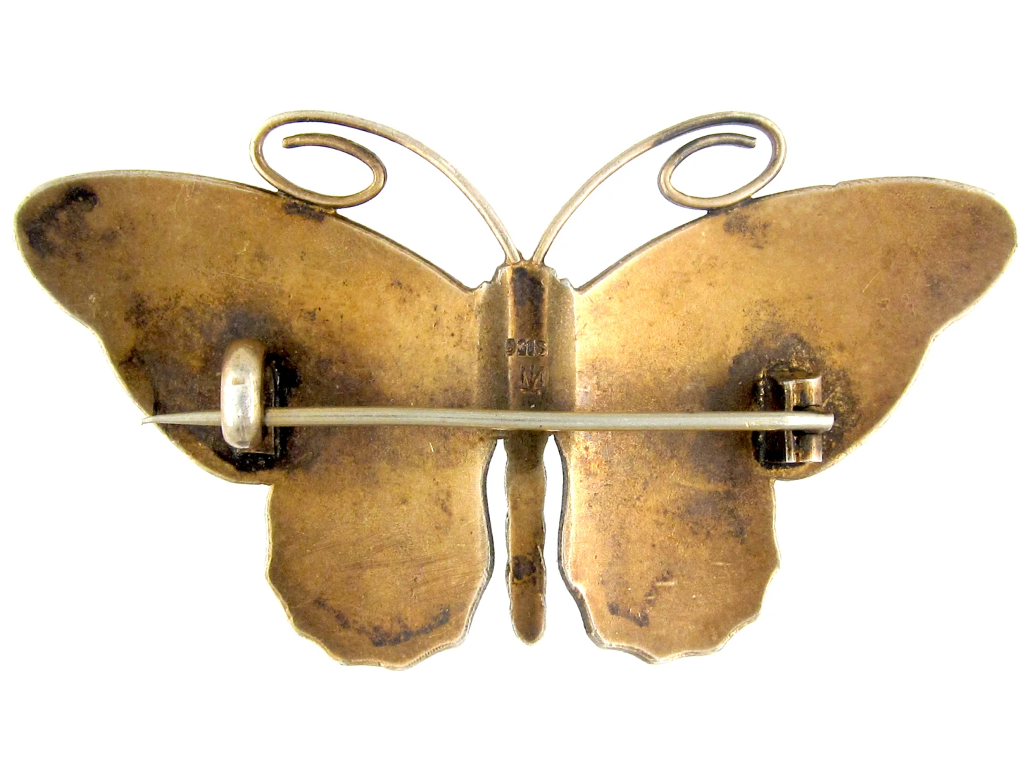 Silver Black & Yellow Butterfly Brooch 4 Silver Black & Yellow Butterfly Brooch - Image 2