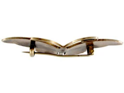 Silver Black & Yellow Butterfly Brooch 7 Silver Black & Yellow Butterfly Brooch -Antique Jewellery Company 123c