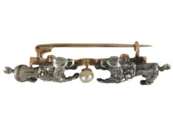 Diamond Set Dog Brooch -Antique Jewellery Company 126c
