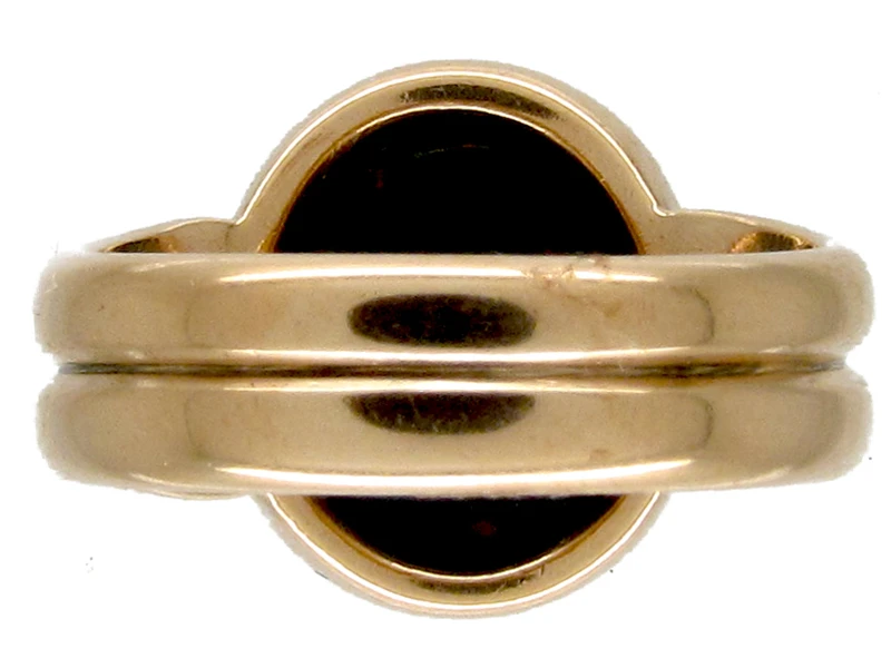 Victorian 15ct Gold & Bloodstone Signet Ring 5 Victorian 15ct Gold & Bloodstone Signet Ring - Image 3