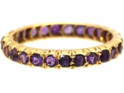 Victorian 18ct Gold Eternity Ring Set With Amethysts 9 Victorian 18ct Gold Eternity Ring Set With Amethysts -Antique Jewellery Company 12d38ecd dsc08405 scaled 1