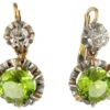 Edwardian Peridot & Diamond Earrings 1 Edwardian Peridot & Diamond Earrings -Antique Jewellery Company 132a1355860462 339