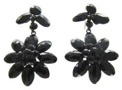 Vauxhall Glass Flower Drop Earrings -Antique Jewellery Company 137b1357862356 471