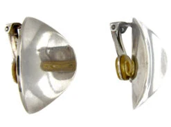 Georg Jensen Large Silver Clip-On Earrings -Antique Jewellery Company 137c1356107141 342