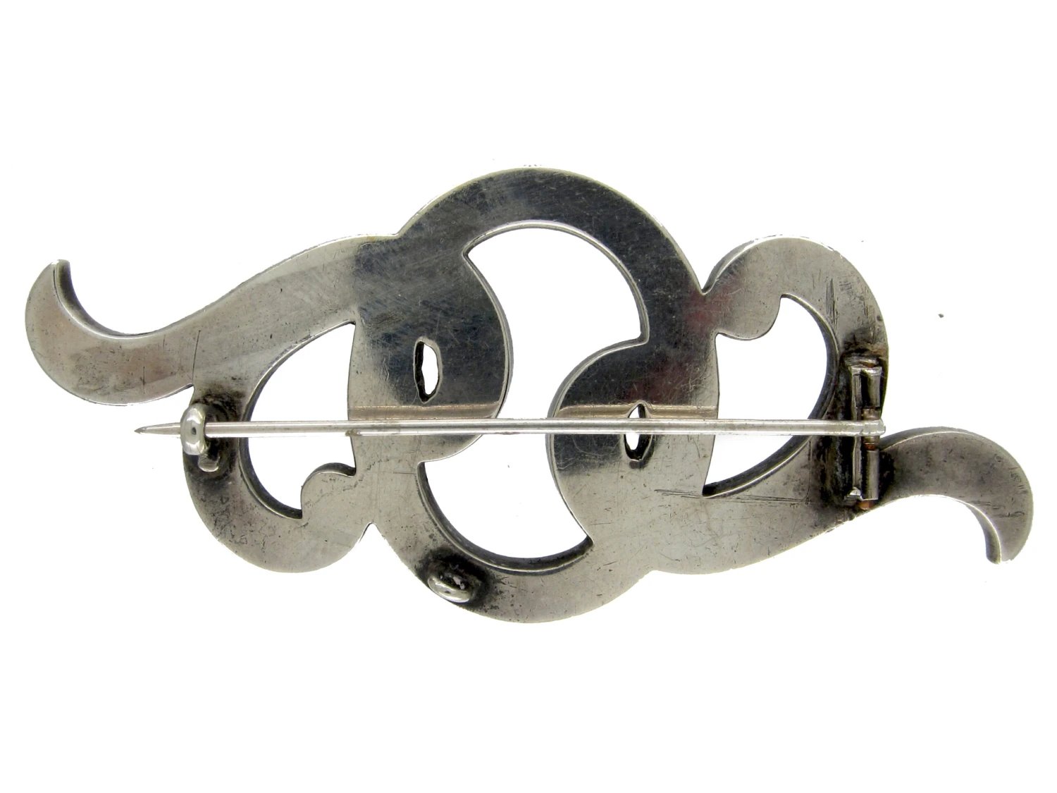 Scottish Silver & Agate Brooch 4 Scottish Silver & Agate Brooch - Image 2