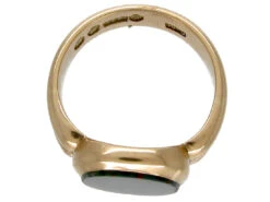 Victorian 15ct Gold & Bloodstone Signet Ring 10 Victorian 15ct Gold & Bloodstone Signet Ring -Antique Jewellery Company 13a1