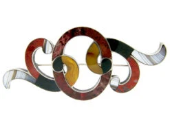 Scottish Silver & Agate Brooch