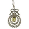 Edwardian Silver Bow Pendant 1 Edwardian Silver Bow Pendant -Antique Jewellery Company 13b1296727890 8251297210696 713