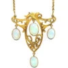 Art Nouveau 14ct Gold And Opal Pendant On 18ct Gold Art Nouveau Chain 1 Art Nouveau 14ct Gold And Opal Pendant On 18ct Gold Art Nouveau Chain -Antique Jewellery Company 13f22d8d dsc07394 scaled 1