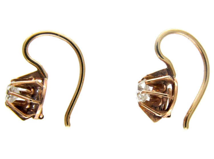 Diamond Single Stone Earrings 4 Diamond Single Stone Earrings - Image 2