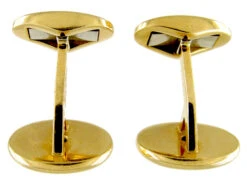 Cabochon Sapphire & 18ct Gold Cufflinks By Wempe 7 Cabochon Sapphire & 18ct Gold Cufflinks By Wempe -Antique Jewellery Company 147c